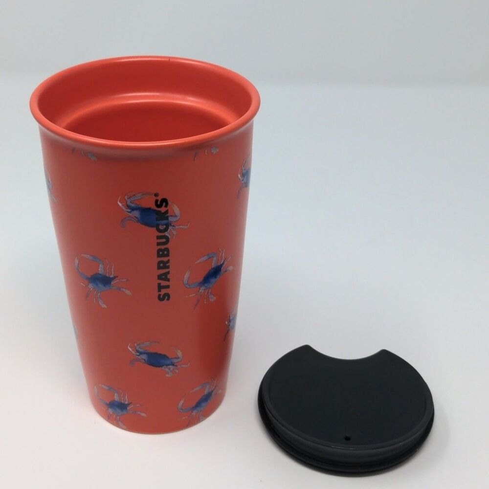 12-Oz Starbucks Collectible Maryland MD Crab Ceramic Coffee Tall Travel Mug Cup - Picture 7 of 7